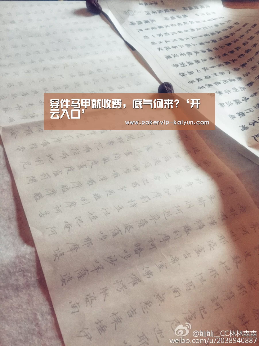 穿件马甲就收费,底气何来?‘开云入口’(图3) 开云登录